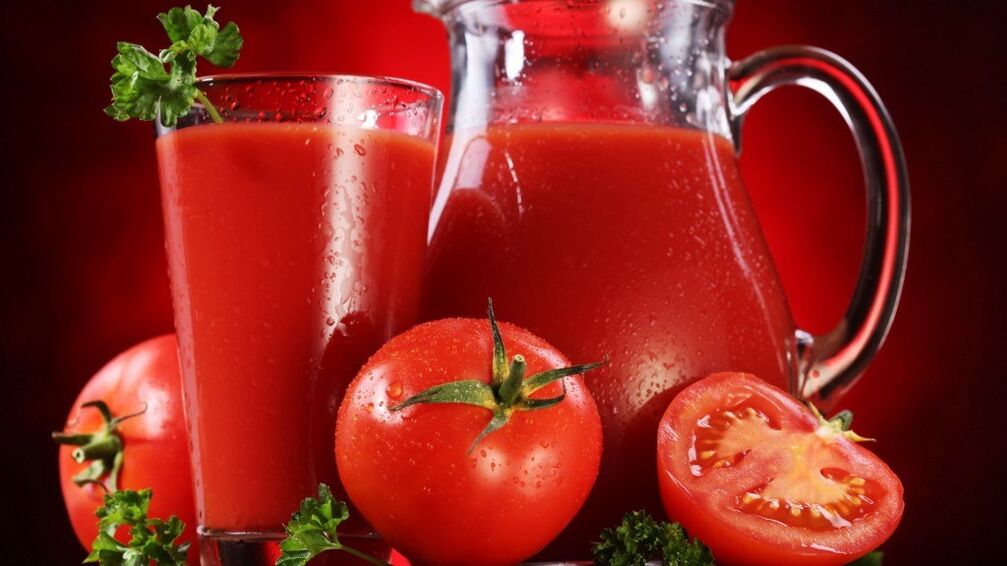 For pancreatitis without exacerbation, fresh tomato juice is useful